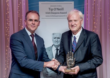 Chris Matthews receives Tip O’Neill Irish Diaspora Award